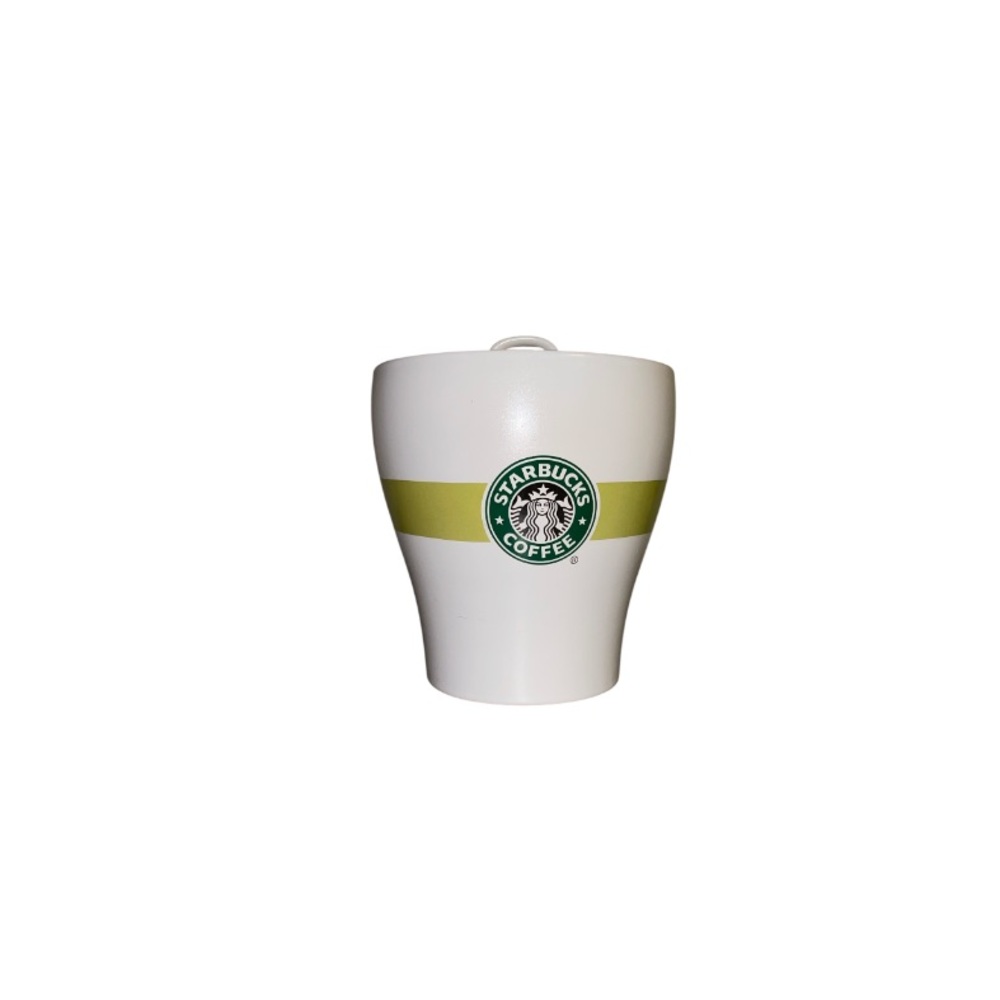 Starbucks White Canister with Green Logo
